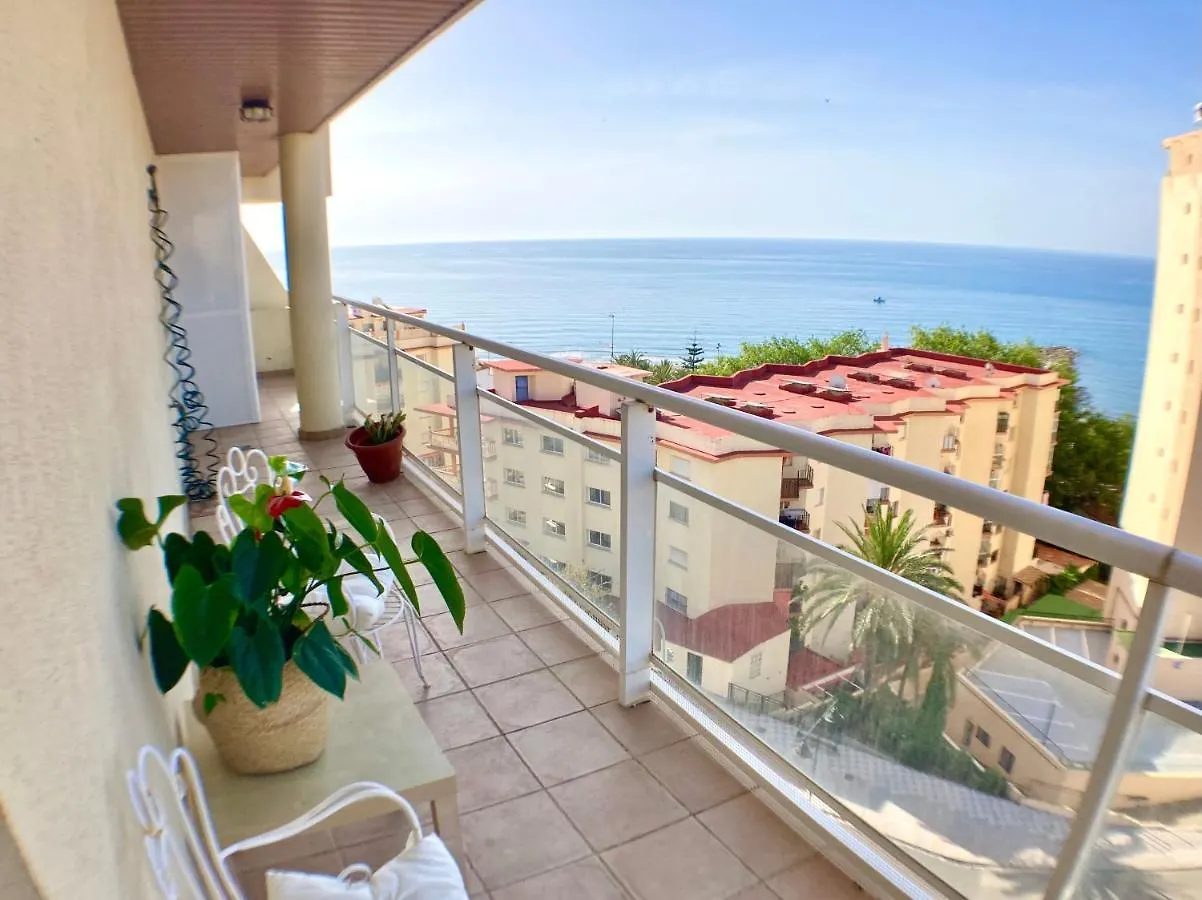 Mirador De Amanda Terraza Vista Mar Parking Wifi Lägenhet Fuengirola